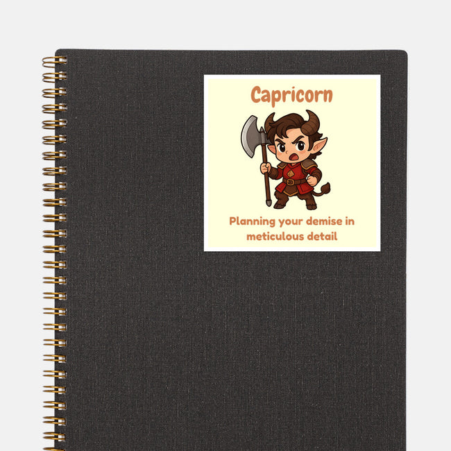 Capricorn The Chaotic-None-Glossy-Sticker-CHARSEWTASTIC