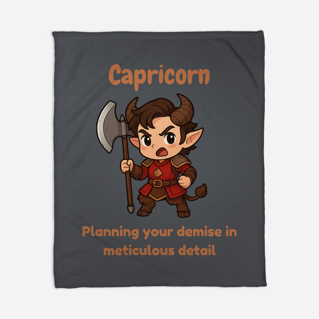 Capricorn The Chaotic-None-Fleece-Blanket-CHARSEWTASTIC