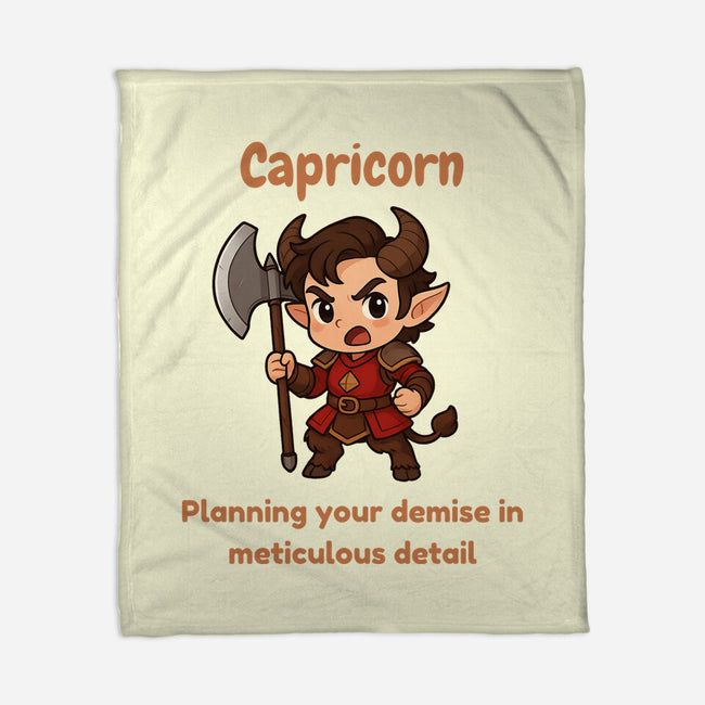 Capricorn The Chaotic-None-Fleece-Blanket-CHARSEWTASTIC