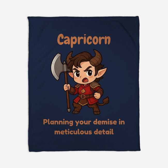 Capricorn The Chaotic-None-Fleece-Blanket-CHARSEWTASTIC