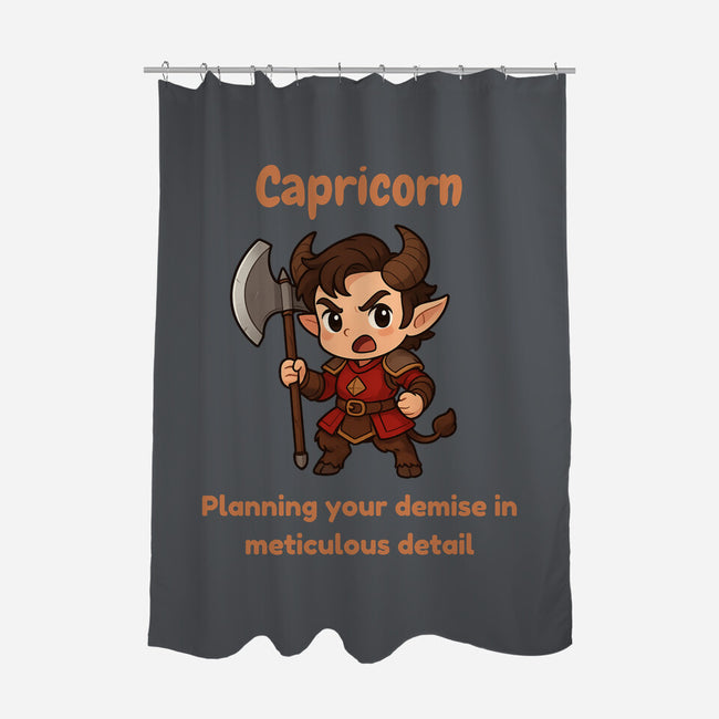 Capricorn The Chaotic-None-Polyester-Shower Curtain-CHARSEWTASTIC
