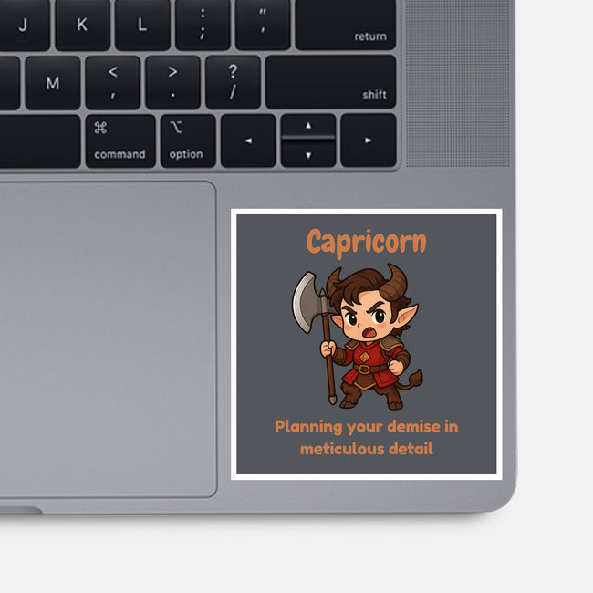 Capricorn The Chaotic-None-Glossy-Sticker-CHARSEWTASTIC