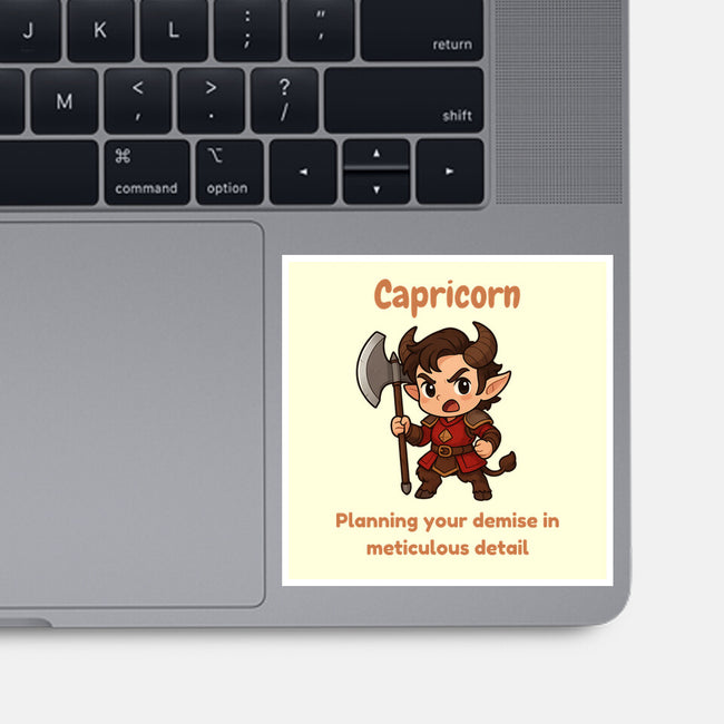 Capricorn The Chaotic-None-Glossy-Sticker-CHARSEWTASTIC