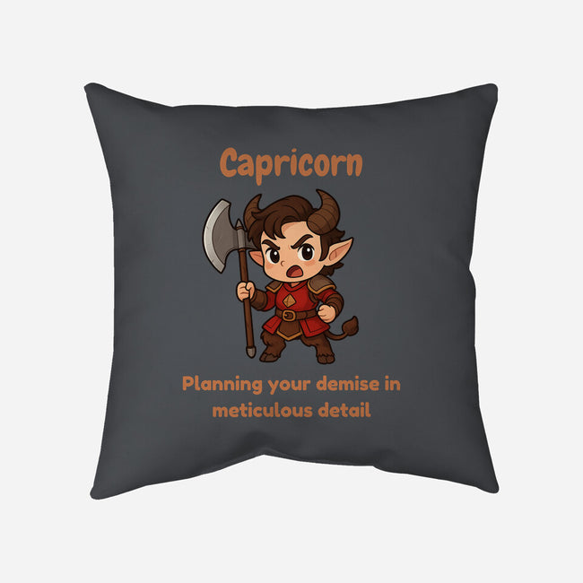 Capricorn The Chaotic-None-Removable Cover w Insert-Throw Pillow-CHARSEWTASTIC