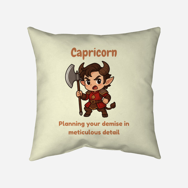Capricorn The Chaotic-None-Removable Cover w Insert-Throw Pillow-CHARSEWTASTIC