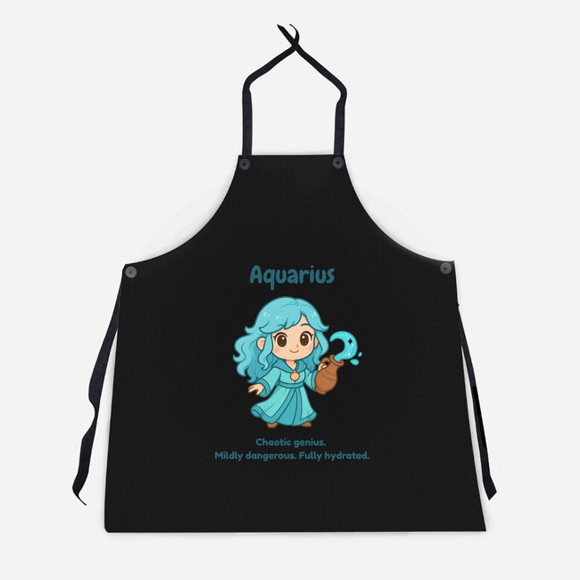 Aquarius The Water Sprite-Unisex-Kitchen-Apron-CHARSEWTASTIC