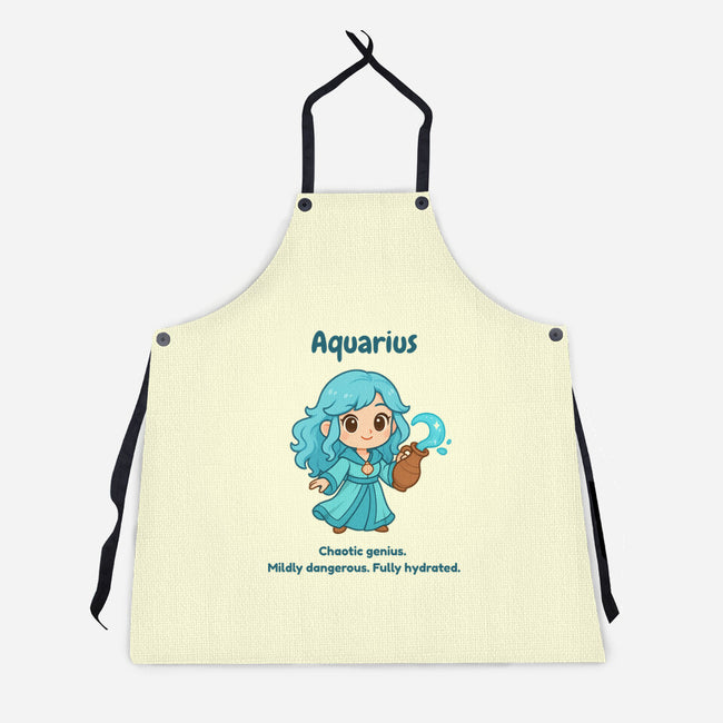 Aquarius The Water Sprite-Unisex-Kitchen-Apron-CHARSEWTASTIC