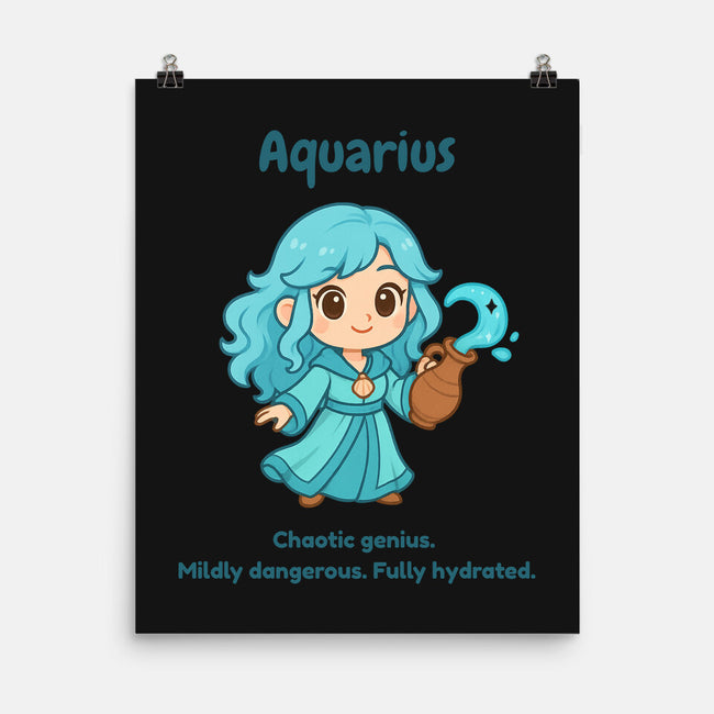 Aquarius The Water Sprite-None-Matte-Poster-CHARSEWTASTIC