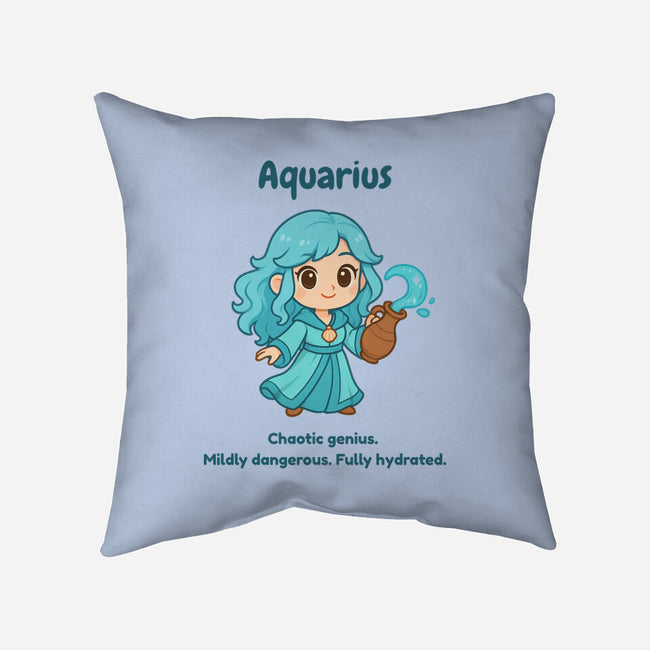 Aquarius The Water Sprite-None-Removable Cover w Insert-Throw Pillow-CHARSEWTASTIC
