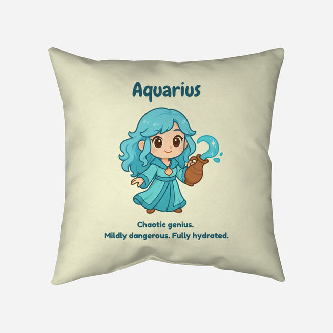 Aquarius The Water Sprite-None-Removable Cover w Insert-Throw Pillow-CHARSEWTASTIC