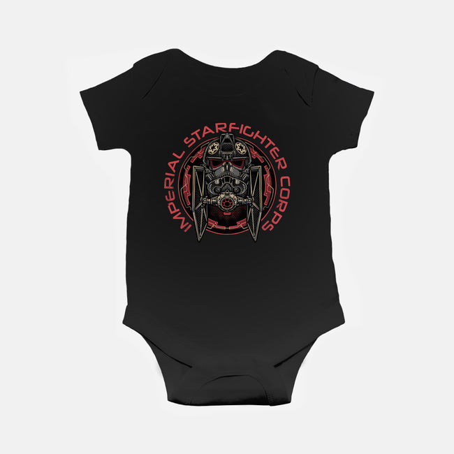Imperial Pilot Emblem-Baby-Basic-Onesie-glitchygorilla