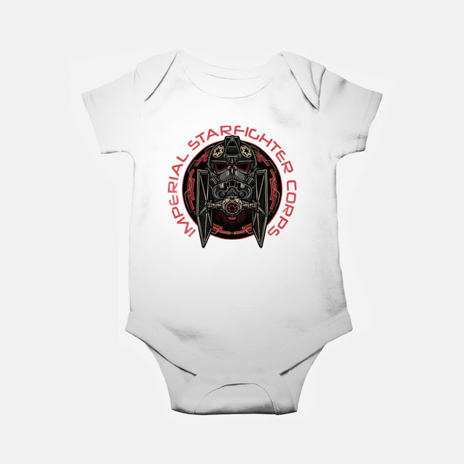 Imperial Pilot Emblem-Baby-Basic-Onesie-glitchygorilla