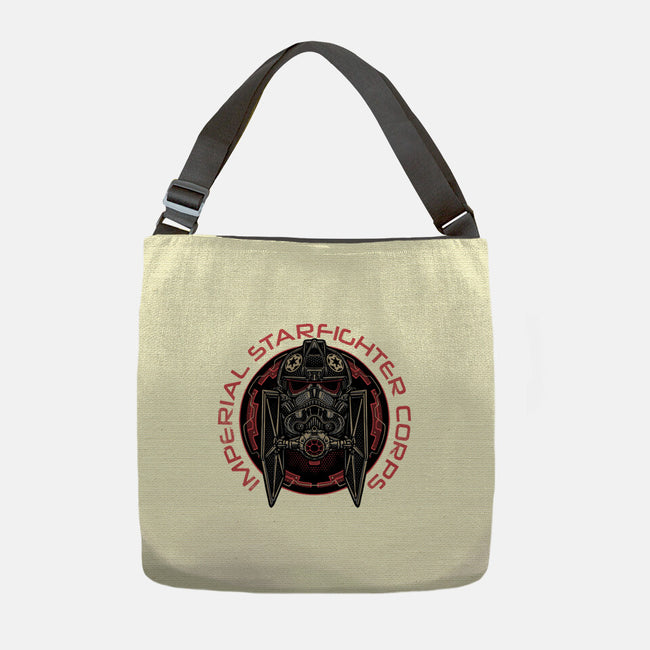 Imperial Pilot Emblem-None-Adjustable Tote-Bag-glitchygorilla