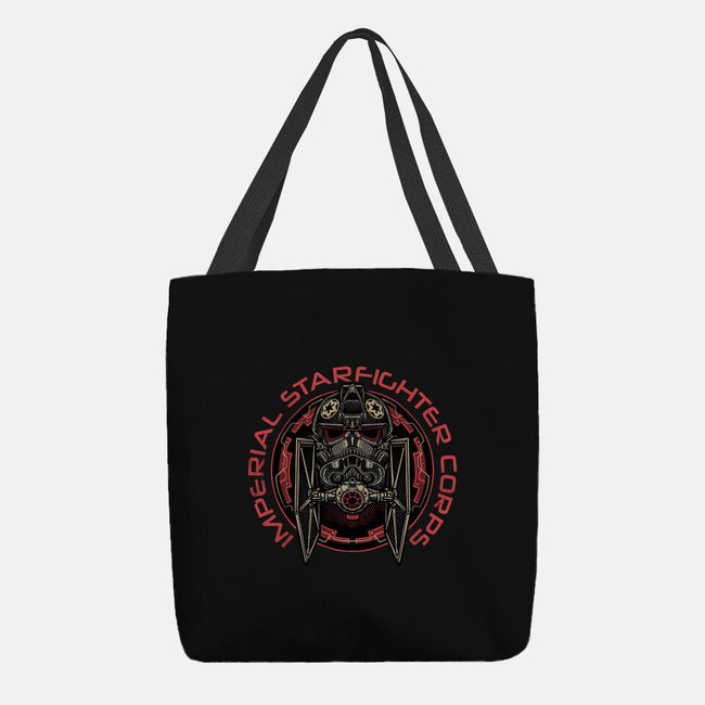 Imperial Pilot Emblem-None-Basic Tote-Bag-glitchygorilla
