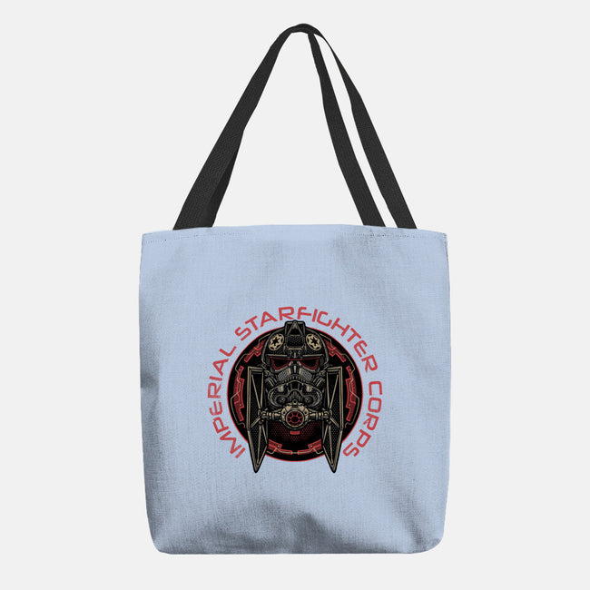 Imperial Pilot Emblem-None-Basic Tote-Bag-glitchygorilla