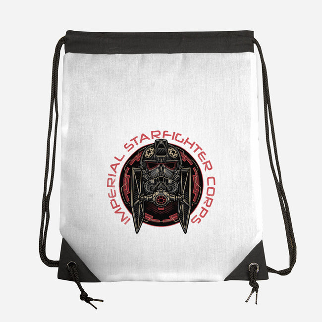 Imperial Pilot Emblem-None-Drawstring-Bag-glitchygorilla