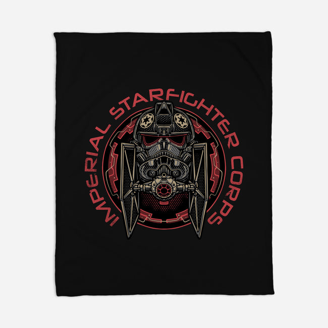 Imperial Pilot Emblem-None-Fleece-Blanket-glitchygorilla