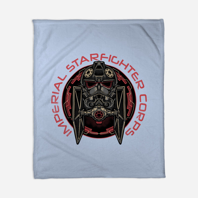 Imperial Pilot Emblem-None-Fleece-Blanket-glitchygorilla