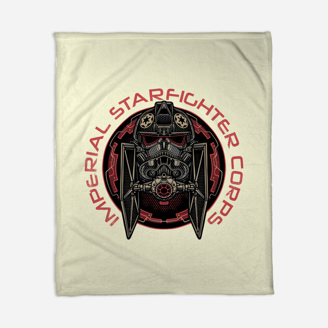 Imperial Pilot Emblem-None-Fleece-Blanket-glitchygorilla