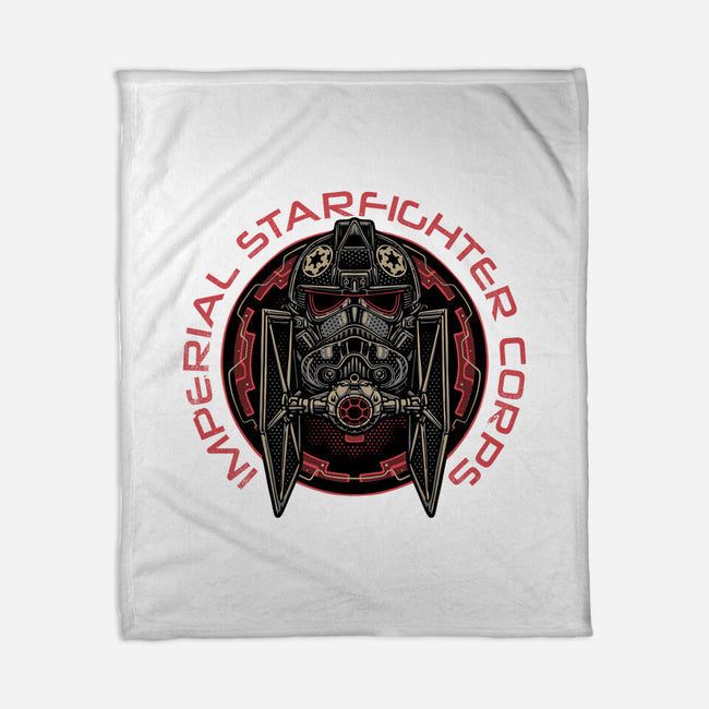 Imperial Pilot Emblem-None-Fleece-Blanket-glitchygorilla