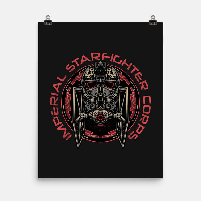 Imperial Pilot Emblem-None-Matte-Poster-glitchygorilla