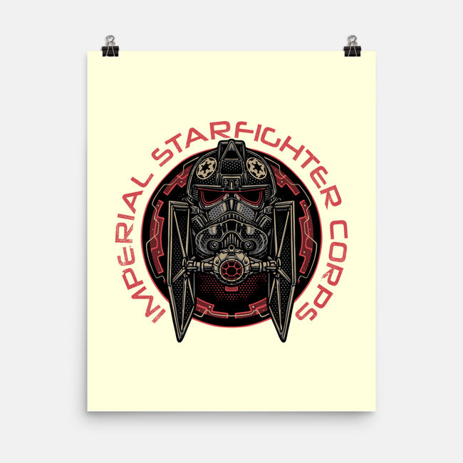 Imperial Pilot Emblem-None-Matte-Poster-glitchygorilla