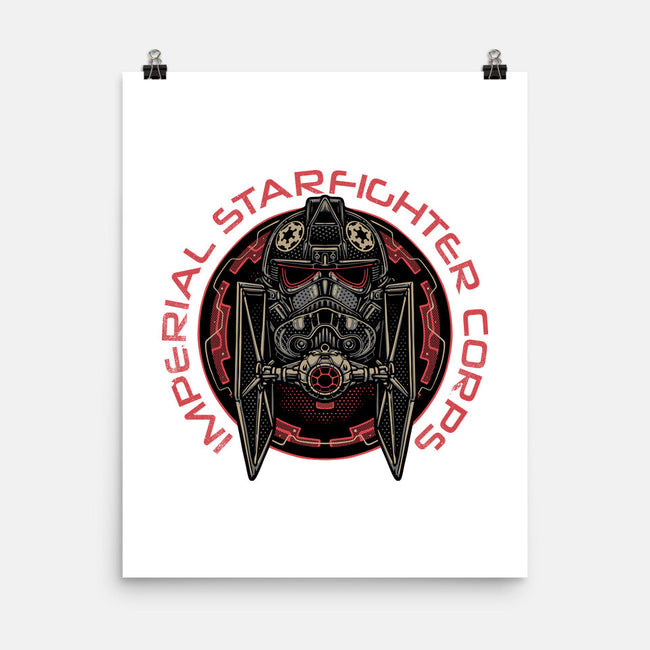 Imperial Pilot Emblem-None-Matte-Poster-glitchygorilla