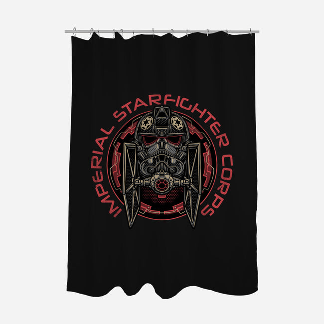 Imperial Pilot Emblem-None-Polyester-Shower Curtain-glitchygorilla
