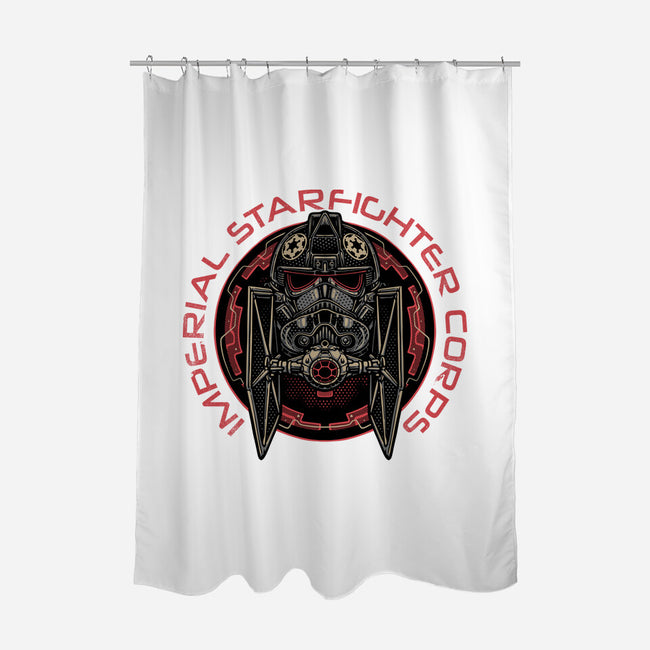 Imperial Pilot Emblem-None-Polyester-Shower Curtain-glitchygorilla