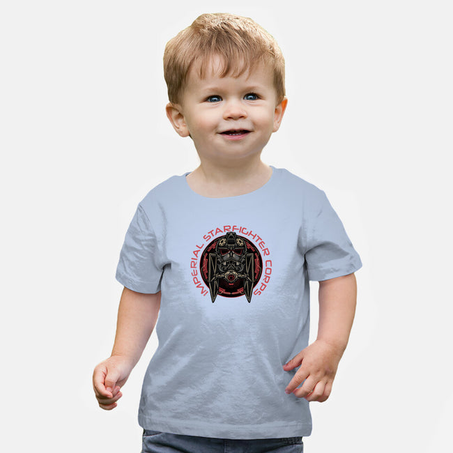 Imperial Pilot Emblem-Baby-Basic-Tee-glitchygorilla