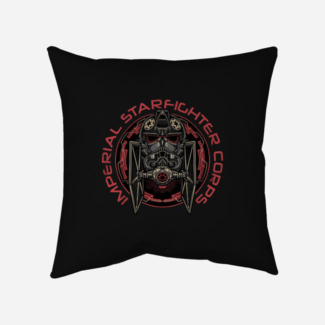 Imperial Pilot Emblem-None-Removable Cover w Insert-Throw Pillow-glitchygorilla