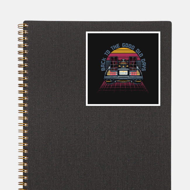 Back To The Good Old Days-None-Glossy-Sticker-glitchygorilla