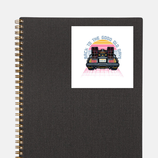 Back To The Good Old Days-None-Glossy-Sticker-glitchygorilla