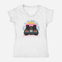 Back To The Good Old Days-Womens-V-Neck-Tee-glitchygorilla
