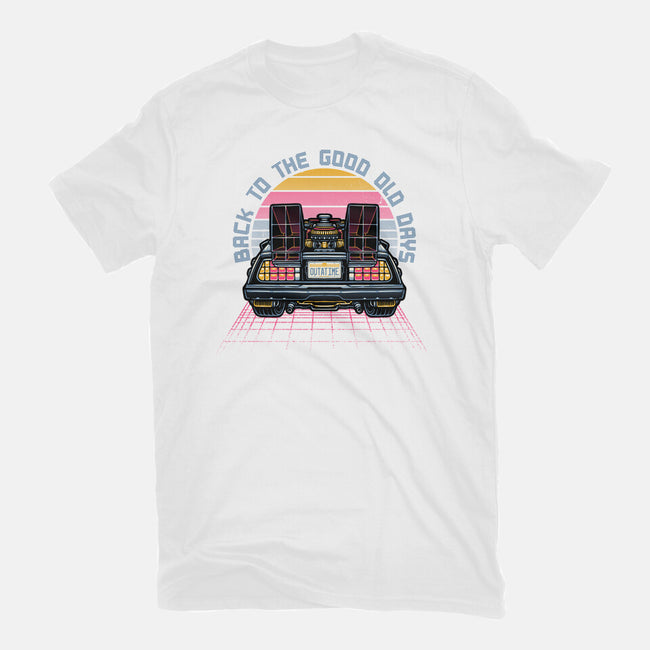 Back To The Good Old Days-Womens-Basic-Tee-glitchygorilla