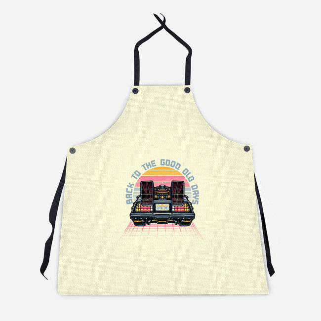 Back To The Good Old Days-Unisex-Kitchen-Apron-glitchygorilla
