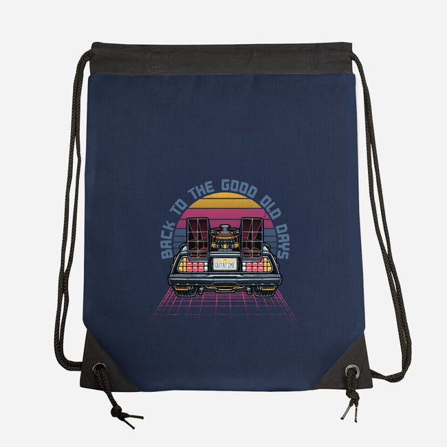 Back To The Good Old Days-None-Drawstring-Bag-glitchygorilla