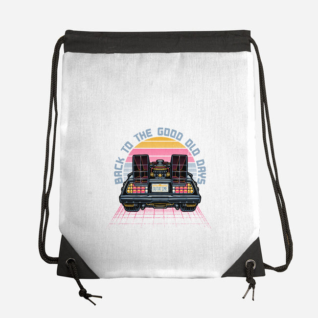 Back To The Good Old Days-None-Drawstring-Bag-glitchygorilla