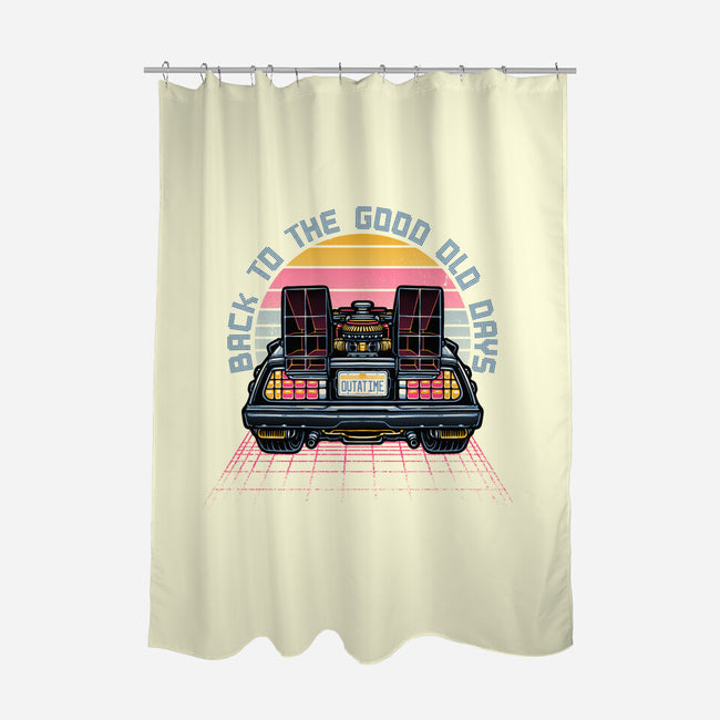Back To The Good Old Days-None-Polyester-Shower Curtain-glitchygorilla