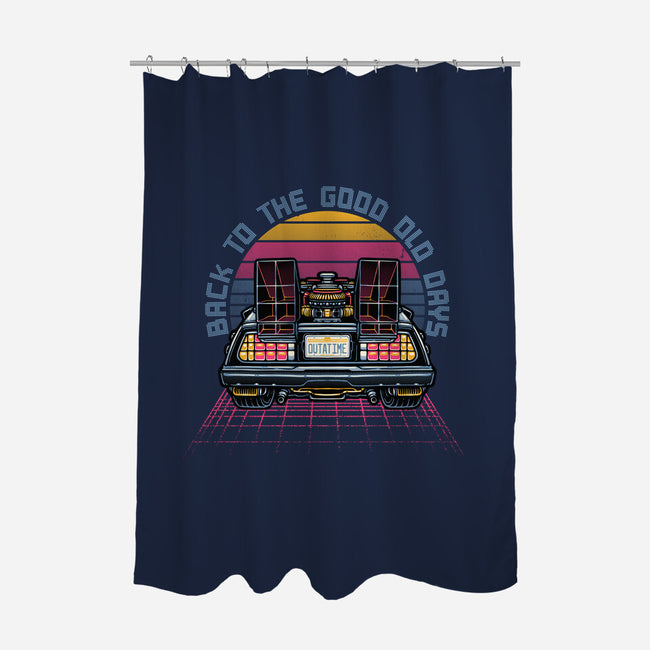 Back To The Good Old Days-None-Polyester-Shower Curtain-glitchygorilla