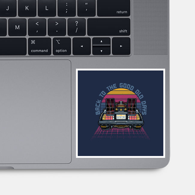 Back To The Good Old Days-None-Glossy-Sticker-glitchygorilla