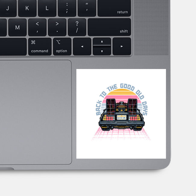 Back To The Good Old Days-None-Glossy-Sticker-glitchygorilla