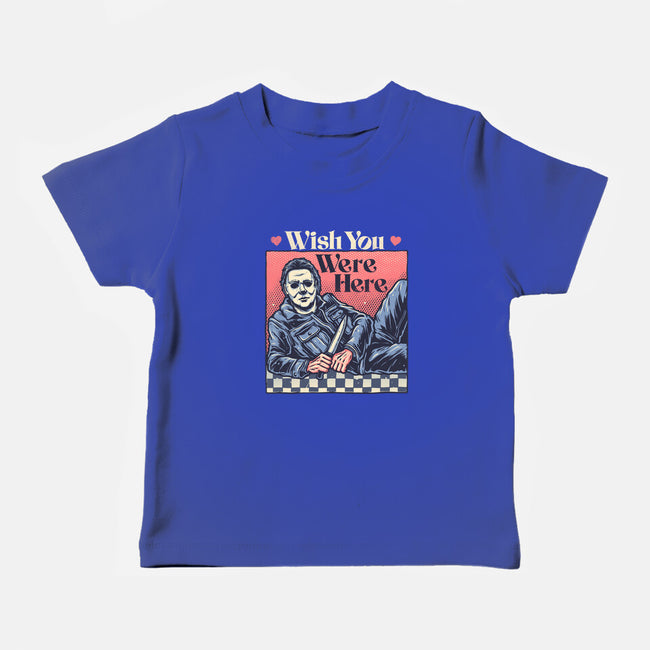 Wish You Were Here-Baby-Basic-Tee-glitchygorilla