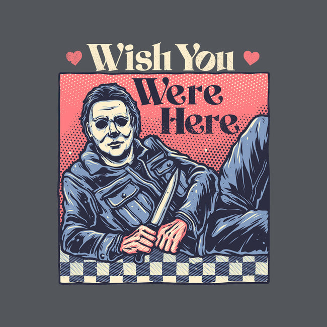 Wish You Were Here-Mens-Heavyweight-Tee-glitchygorilla
