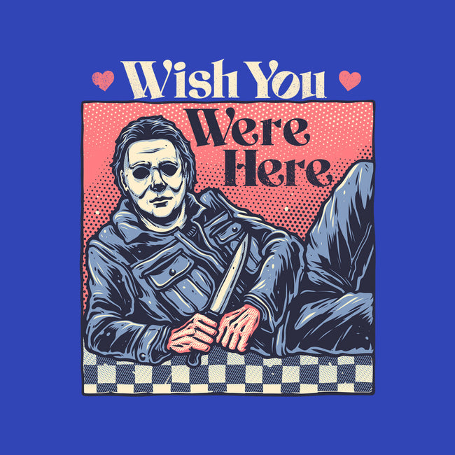 Wish You Were Here-Mens-Heavyweight-Tee-glitchygorilla