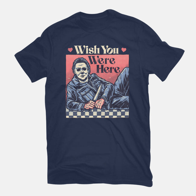 Wish You Were Here-Mens-Heavyweight-Tee-glitchygorilla
