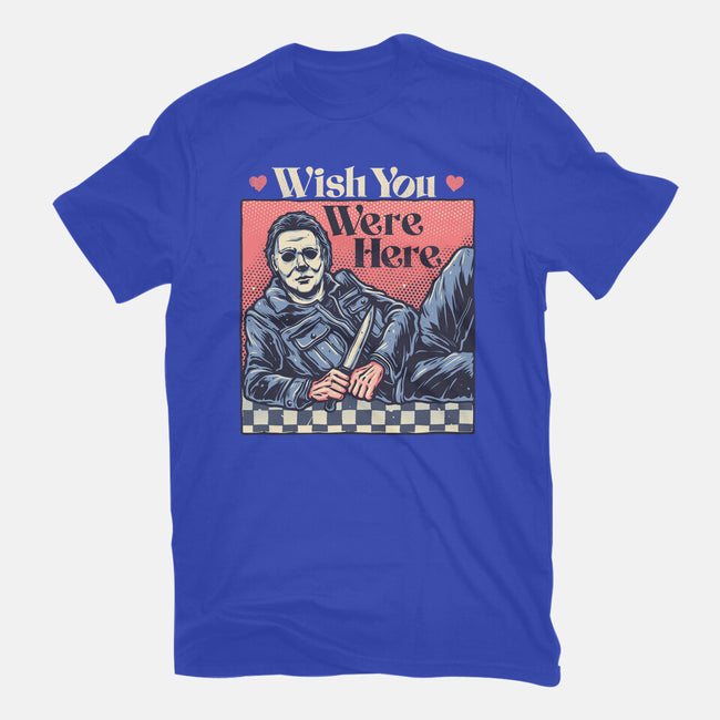 Wish You Were Here-Mens-Heavyweight-Tee-glitchygorilla