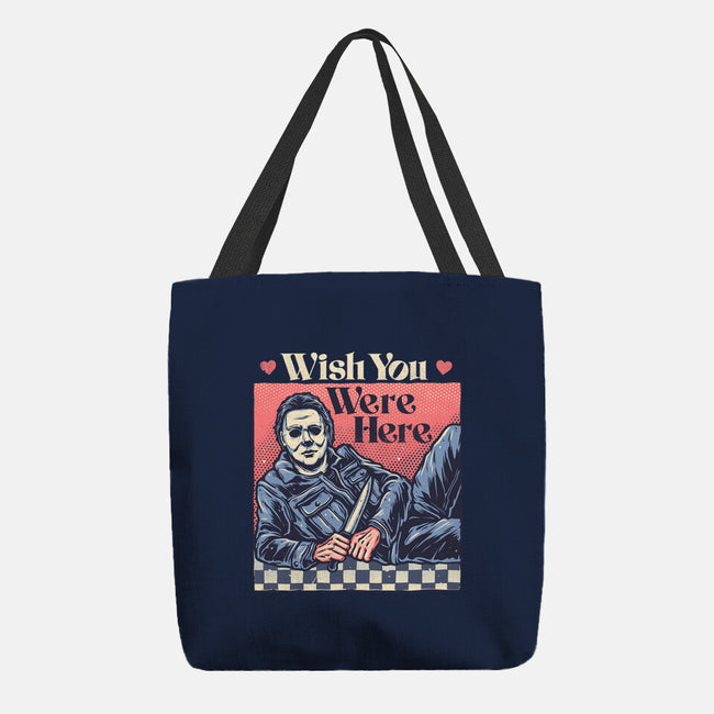 Wish You Were Here-None-Basic Tote-Bag-glitchygorilla