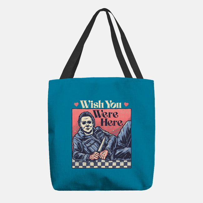 Wish You Were Here-None-Basic Tote-Bag-glitchygorilla