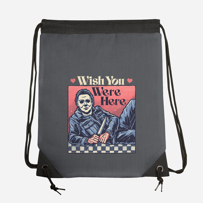 Wish You Were Here-None-Drawstring-Bag-glitchygorilla